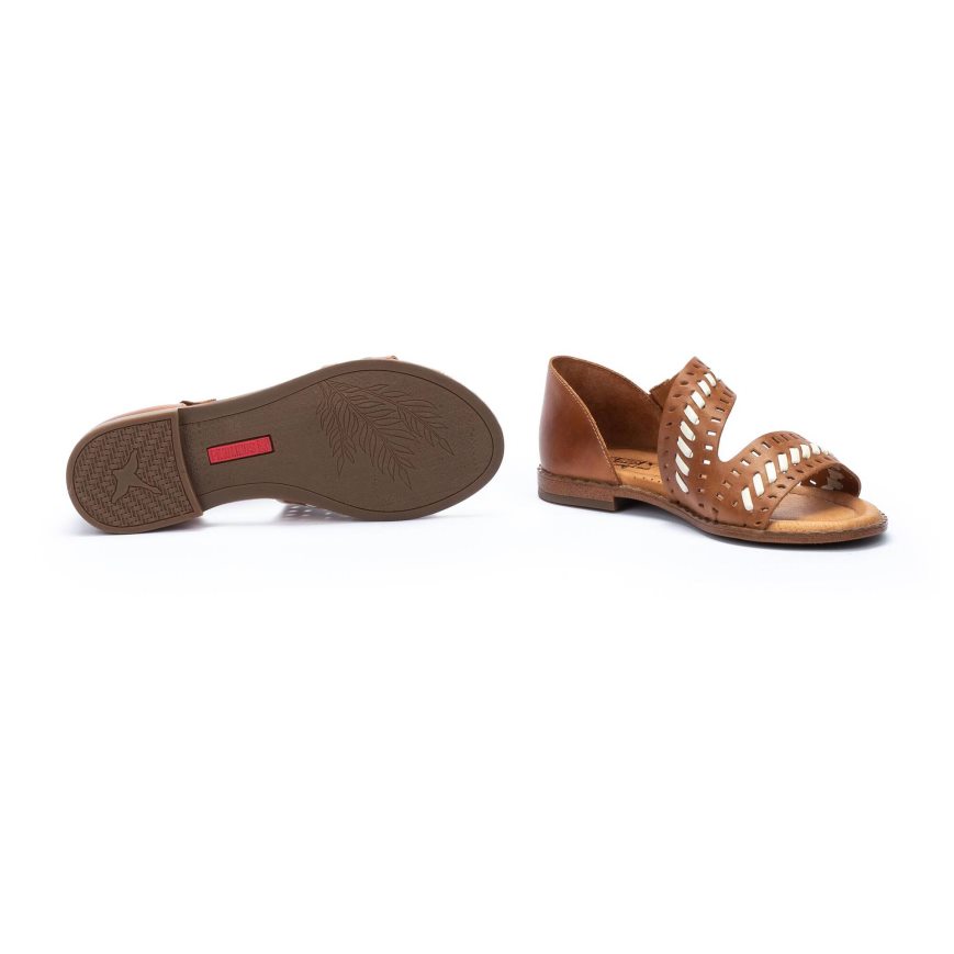 Women's Pikolinos ALGAR Flat Sandals Brown | NZ T53297Q